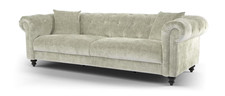 Sofology Kensington Fabric 4 Seater in Luxury Chenille Linen
