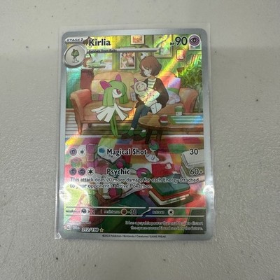 Kirlia Illustration Rare Pokémon Card Scarlet Violet Base 212/198 Lightly Played
