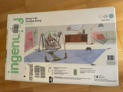 Ingenuity Hugs Hoots zusammenklappbare tragbare Babyschaukel