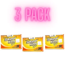 3 Pack! Sukunai Kiros Original 90 Capsules