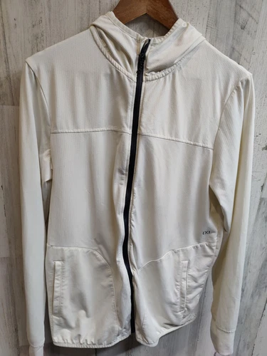 OFF WHITE 2xist Felpa con Cappuccio e Zip Leggera Uomo Medium Off White Sport Palestra