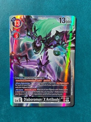 digimon card value 1x BT24-065 Diaboromon (X Antibody) Time Stranger Digimon Card Game x1