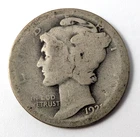 1921 D Mercury Dime 10C About Good AG Condition Semi Key Date