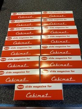 Lot of 15 Vintage Manon Cabimat 35mm Slide Magazine Storage Trays with Boxes