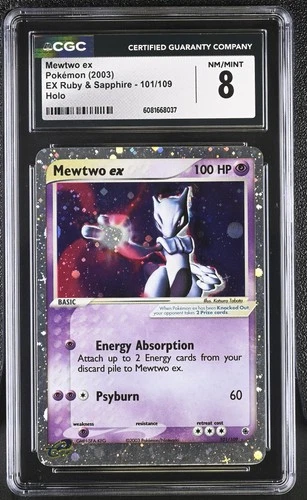 CGC 8 Mewtwo ex 2003 EX Ruby & Sapphire 101/109