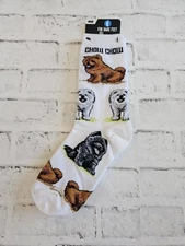 Women's Size Medium (6-11) For Bare Feet Chow Chow Socks-NWT