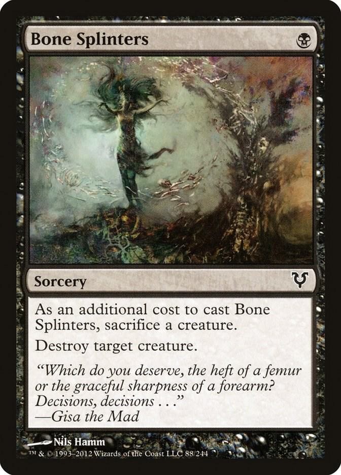 Bone Splinters 88 Common Avacyn Restored Magic: The Gathering Lightly Played
