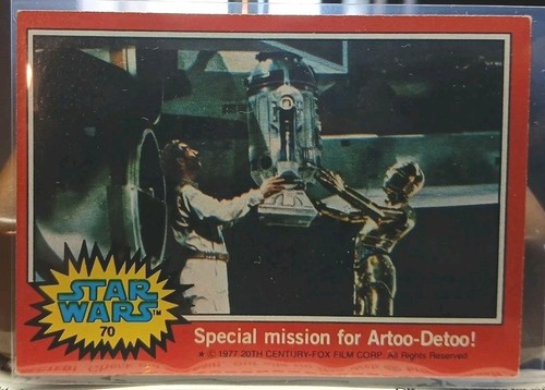 1977 Topps Star Wars #70 Special mission for Artoo-Detoo! — Raw