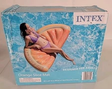 Intex Giant Inflatable Orange Slice Swimming Pool Float