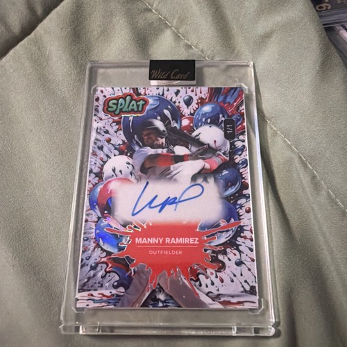 2024 Wild Card Manny Ramirez SPLAT Auto 1/1 One of One SSP Red Sox Legend 🔥