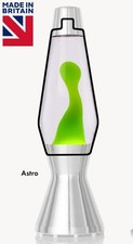 Bottiglia di ricambio originale MATHMOS VERDE - TRASPARENTE lampada lava ASTRO lampada lava NUOVO IMBALLO ORIGINALE