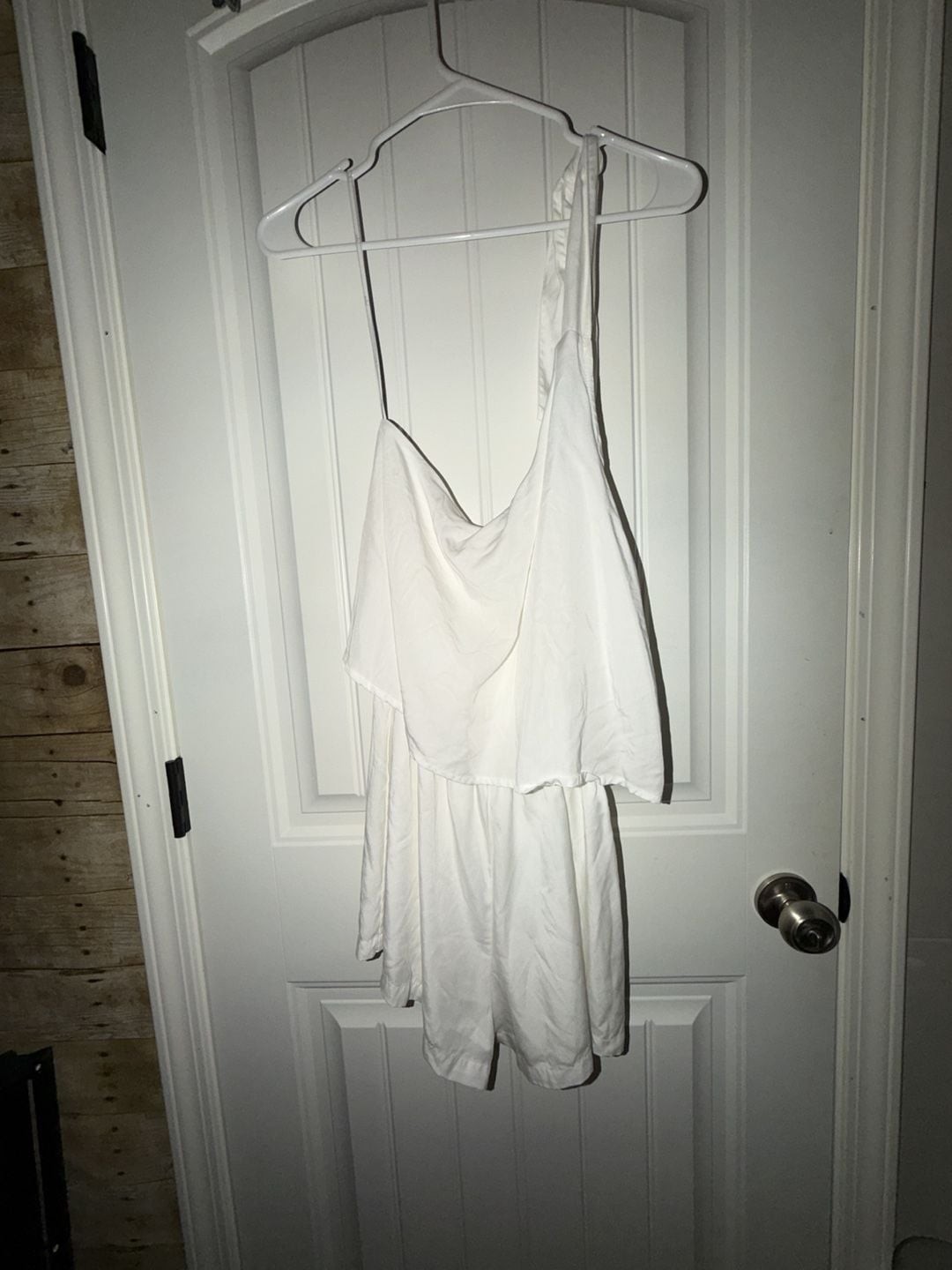 Lulus White One-Shoulder Ruffle Romper, photo 5