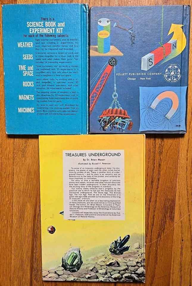 VTG MCM 60s YA Science Book Lot - Magnets, Weather, Geology, Minerals - Image 2 of 4