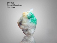 84.00 Carat Natural Emerald Specimen from Swat Valley – Untreated