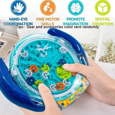 3D Kreativ Puzzle Labyrinth Magie Transparent Puzzle Speed Cube Rolling Ball Magic U