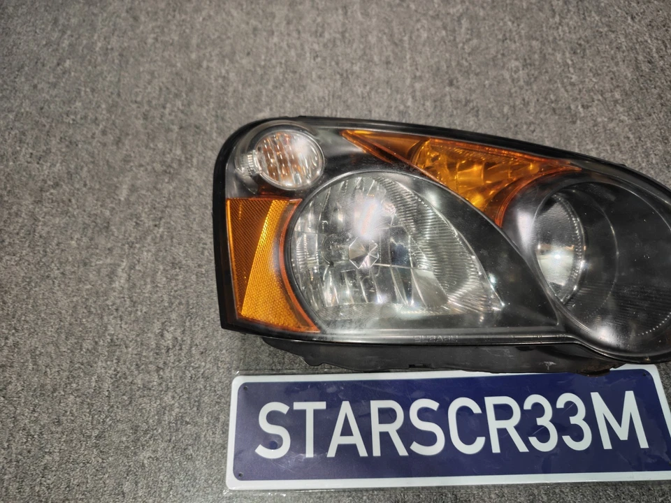 Faro de pasajero Subaru Impreza 2004-2005 genuino gris oscuro carcasa WRX Foto 4 de 4