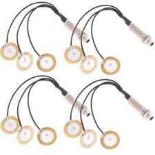 4PCS Piezo Pickup for Kalimba Thumb Piano Contact Microphone Transducer Jack