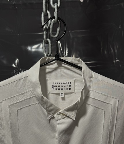 Maison Margiela SS14 White Embroidered Button-Up Shirt - Picture 4 of 12
