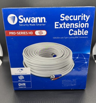 Swann PRO-SERIES HD Sicherheit Verlängerungskabel 100 Fuß/30 m fest verriegelnd BNC Connect