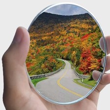 Esreake 2pcs Large Stick-on Convex Blind Spot Mirror 3-3495mm Frameless