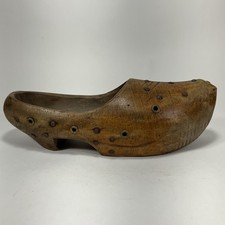 Vintage Dutch Wooden Shoe  Klompen  Handmade