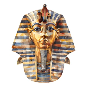Tutankhamun Egyptian Pharaoh Ancient Pyramids Mummy Self Adhesive Vinyl Sticker