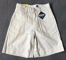 NWT GAP Kids Sandwash School Uniform Chino Shorts Stain Resist - sz 6 Years Slim