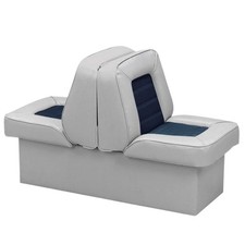 Boat Seat Back-to-Back Lounge Seat, Fishing Ski Lounge Grey / Navy 1016-ABD