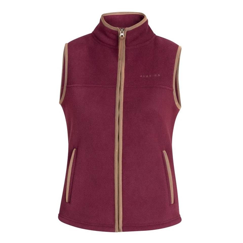 Shires Aubrion Core Damen Fleece Weste - weinrot