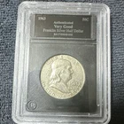 1963 Franklin Silver Half Dollar 50C Silver Authenticated Very Good Philadelphia