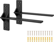 2 Pack 16" L x 2.5" Heavy Duty Floating Shelf Bracket