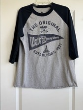 Disney Parks Retro Mickey Walt Disney World Grey Baseball Style Tee Adult Large