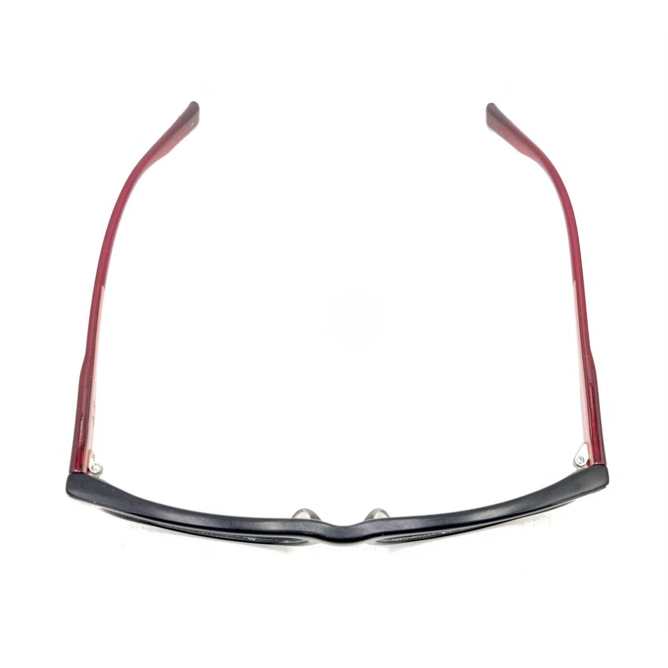 Monturas de gafas Nike 7230RD negro satinado rojo 52-16 140 diseñador hombres mujeres Foto 3 de 4