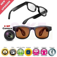 AI smart glasses with camera transition lenses for men and women with headphone