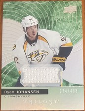 2017-18 Upper Deck Trilogy Green Jersey Ryan Johansen #12 #’d 074/433