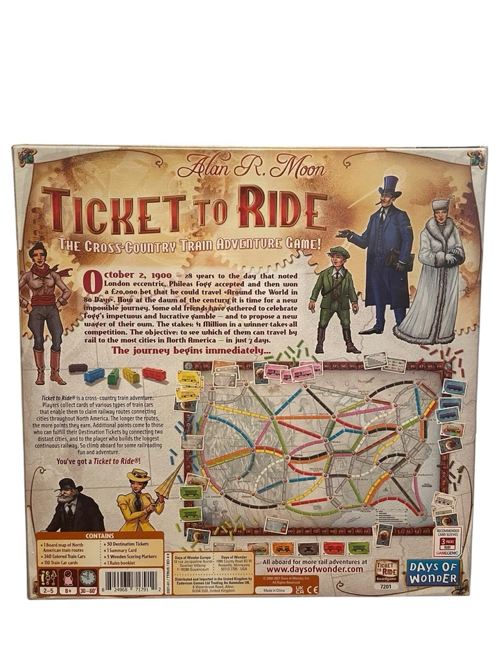 Ticket to Ride Boardgame by Days of Wonder Brand New FREE SHIPPING - Image 3 of 4