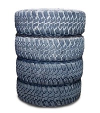 4 Military Mtr Tires 37 With Kevlar 60 Tread- 8-lug 16.5 Rims Fits Humvee