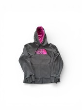 The North Face Women s Hoodie Gray Pink Size Medium Pullover Sweatshirt
