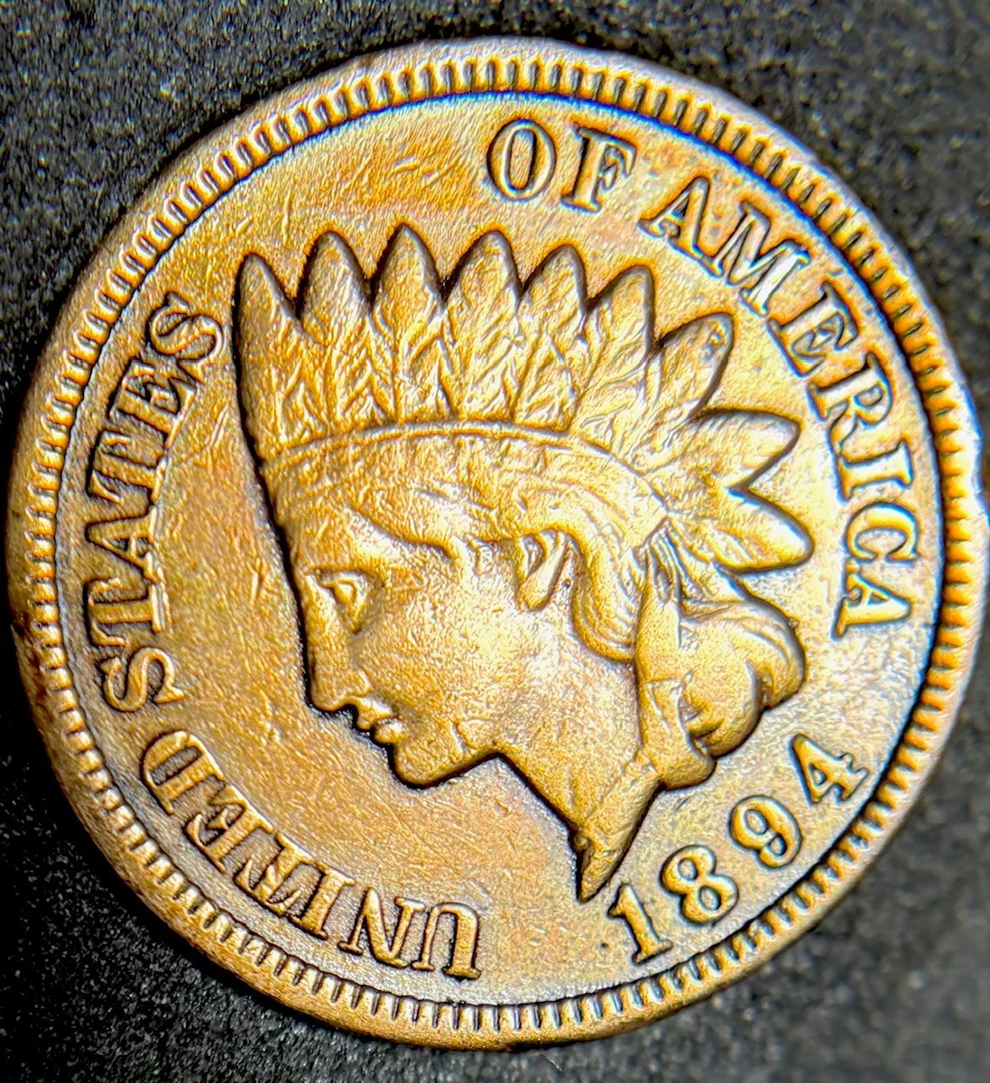 Uncirculated 1894 Year Indian Head Small Cents (1859-1909) for