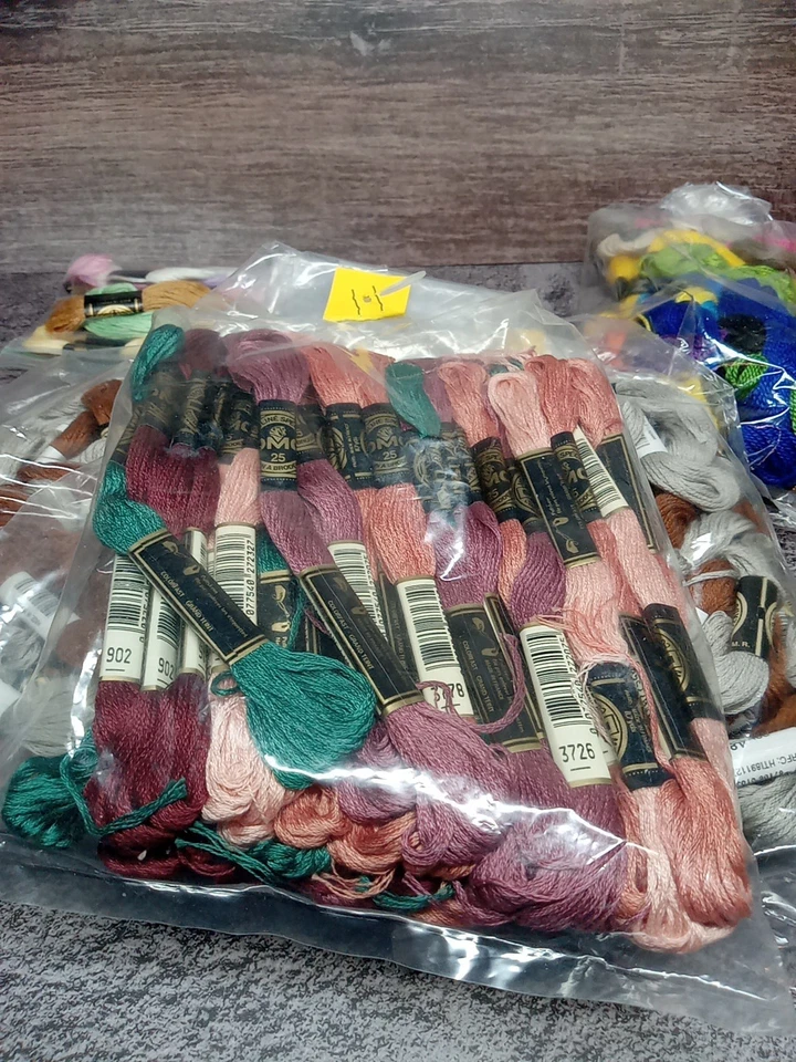 DMC Floss 100% Cotton Thread Skeins Lot of 100+ Threads Craft Cord *Brand New* - Image 3 of 4