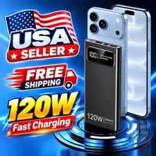 10000mAh 120W Fast Charging Power Bank Battery Pack USB C Digital Display