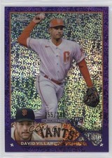 2023 Topps Chrome Purple Speckle Refractor 255/299 David Villar #117 17e8