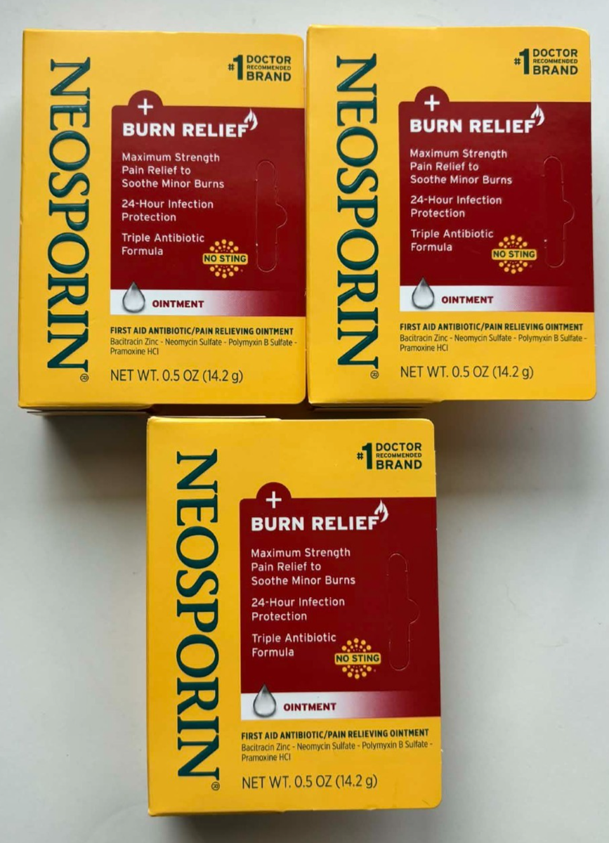 Neosporin Burn Relief First Aid Pain Relieving Ointment No Sting