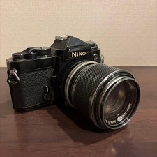 Nikon Nikon FE Film Camera Black Lens with Leather Strap From Japan
