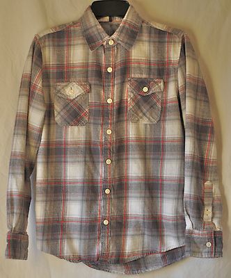 Slade Wilder Destroy Traditon Plaid Button Front Small Flannel Lumberjack Shirt