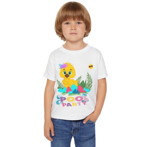 Pool Party Toddler T-shirt, Fun Summertime Design, Birthday Gift for Kids, Beach - Picture 8 of 29