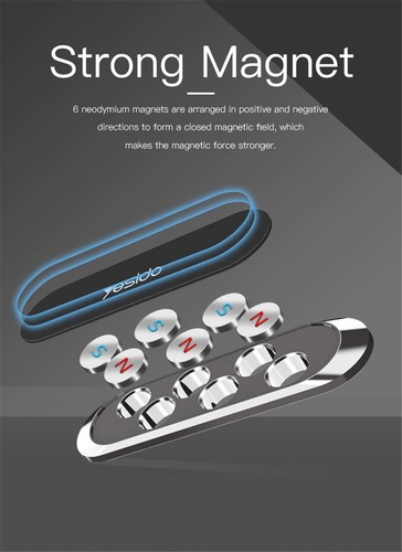 Universal Magnetic Magnet Car Da Phone Holder Mount Fit For iPhone Samsung GPS - Picture 2 of 18