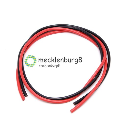 10/12/14/16 AWG Gauge Wire Flexible Silicone Copper Cables For RC Black Red NEW - Bild 5 von 18