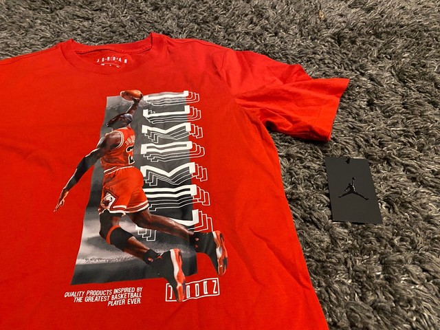 nike air jordan red t shirt