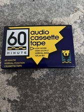 Audio Blank Cassette Tape 60 Minute Low Noise 120 PS EQ C Ml